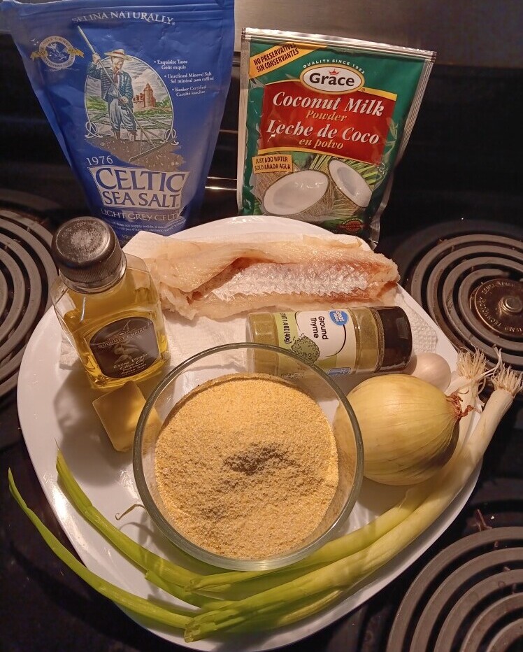 Culinary-at-Home-with-Hector-Tun-Cornmeal-with-Saltfish-Ingredients